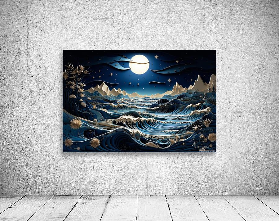 Lunar Waves Wall Preview