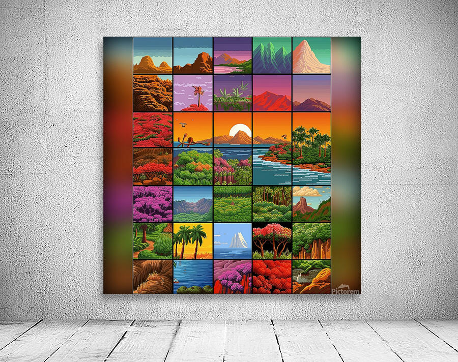16bit Sections Wall Preview