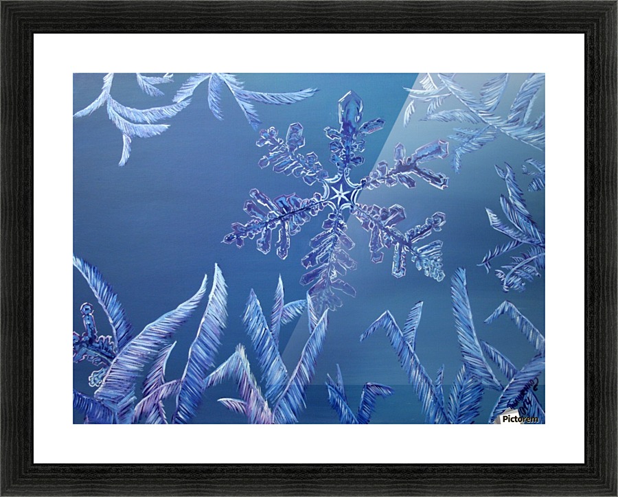 Frosty Window Picture Frame print