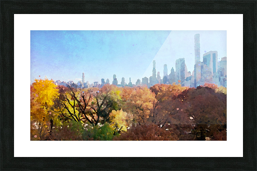 Sun Over Central Park Picture Frame print