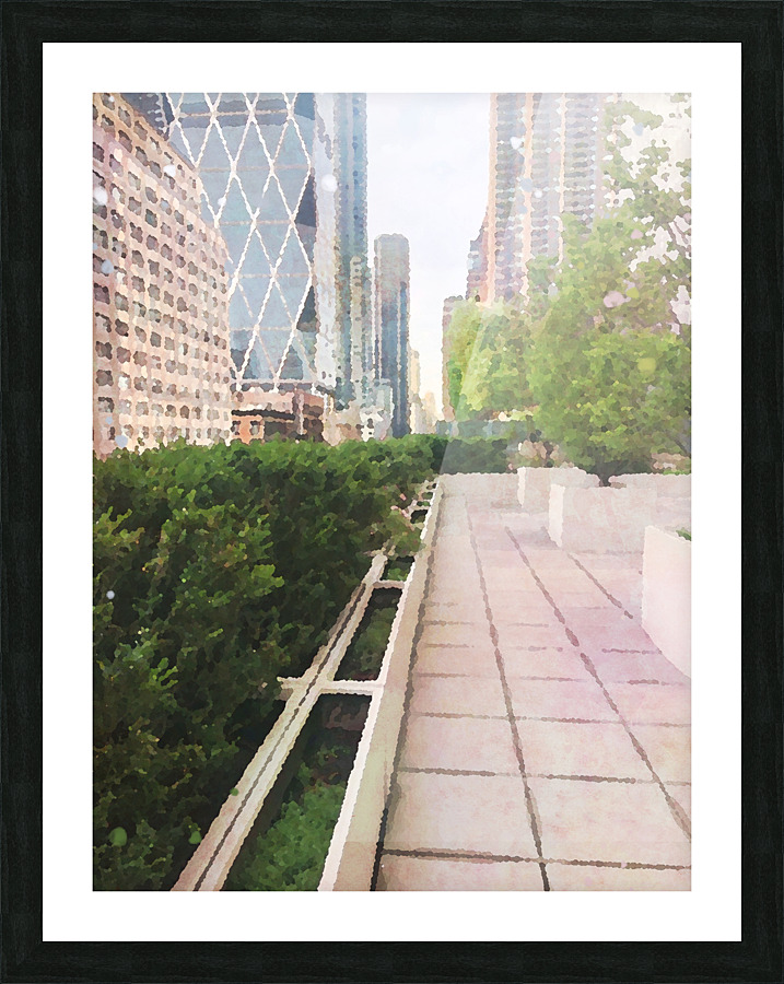 NYC Terrace Picture Frame print