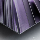 Abstract Purple Layers  Metal print