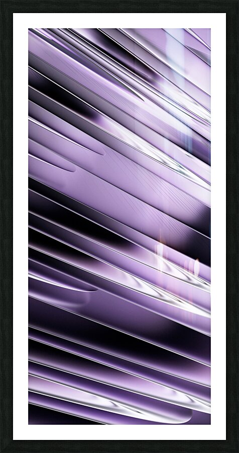 Abstract Purple Layers  Picture Frame print