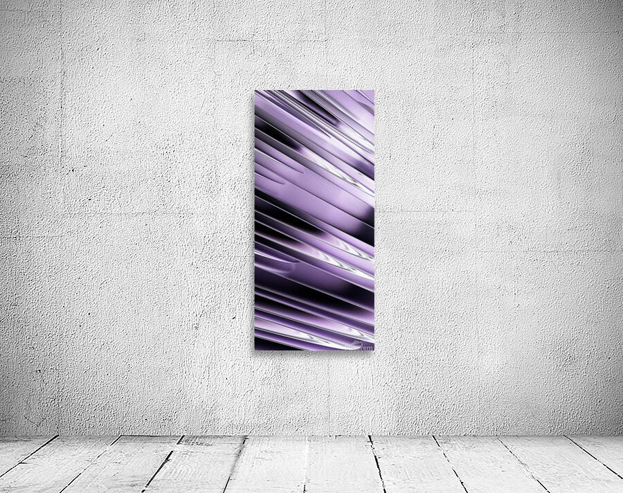Abstract Purple Layers  Wall Preview