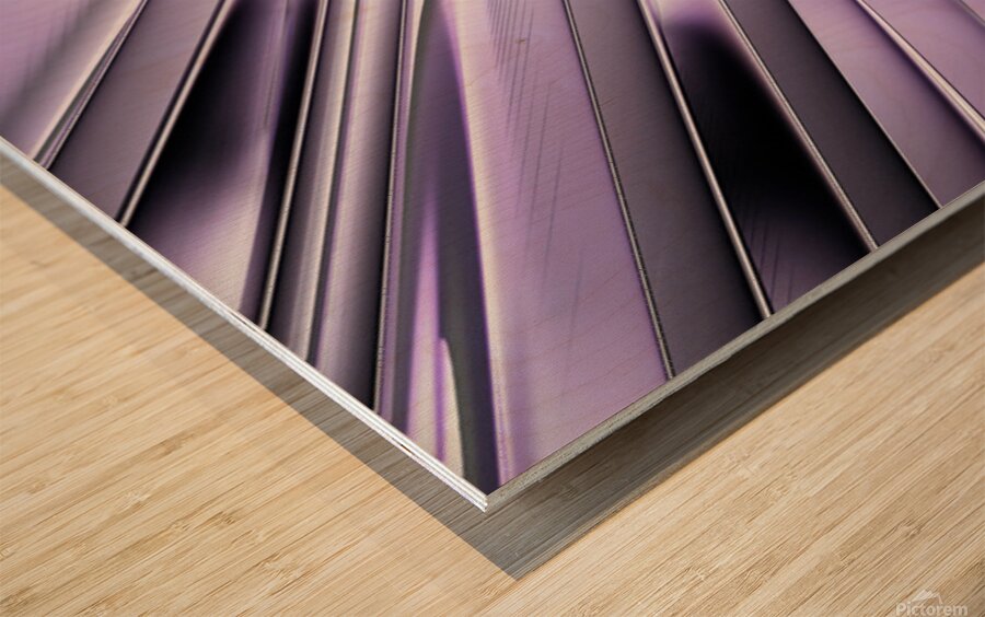 Abstract Purple Layers  Wood print