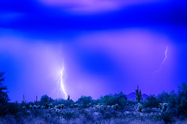 Arizona Blue Hour Desert Storm Téléchargement Numérique