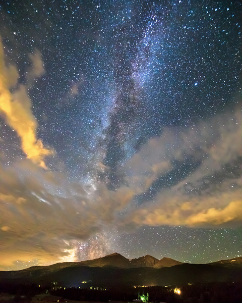 Mt Meeker and Longs Peak Milky Way Wings Digital Download