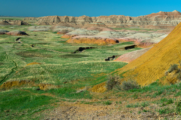 Colorful Layers   Geologic Splendor at Badlands Overlook Digital Download