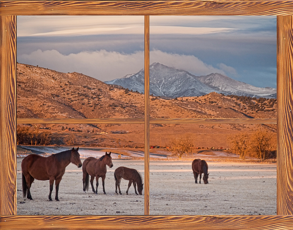 Wild Horses Mountain Window View Fine Art Landscape Digital Download