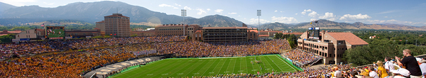 University of Colorado Boulder Folsom Field Long  Panorama Téléchargement Numérique
