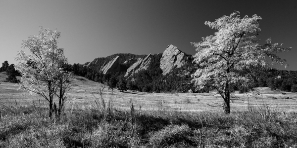 Boulder Colorado in Black and White Digital Download