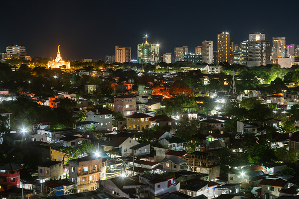 Lahug   Cebu City Night Skyline   Philippines Digital Download