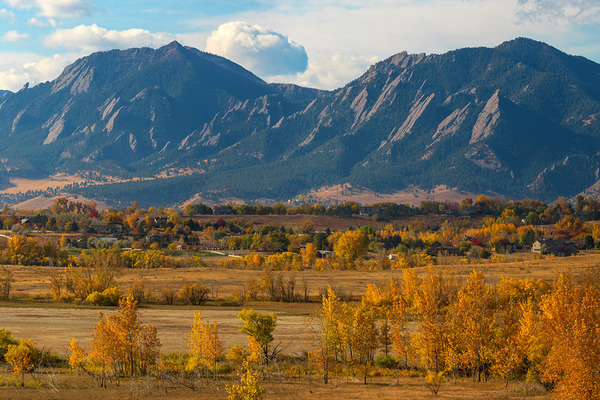 Boulder Colorado Colorful Flatirons View Digital Download
