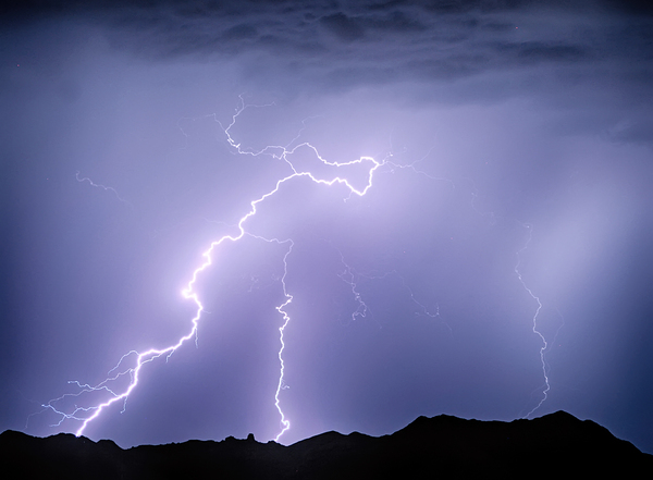 Arizona McDowell Mountains Electrical Discharge Digital Download