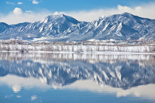 Boulder Reservoir Flatirons Reflections Boulder Colorado Digital Download