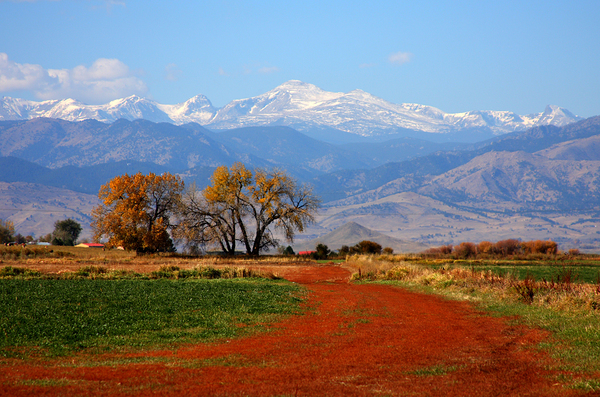 Boulder County Colorado landscape Red Road Autumn View Digital Download