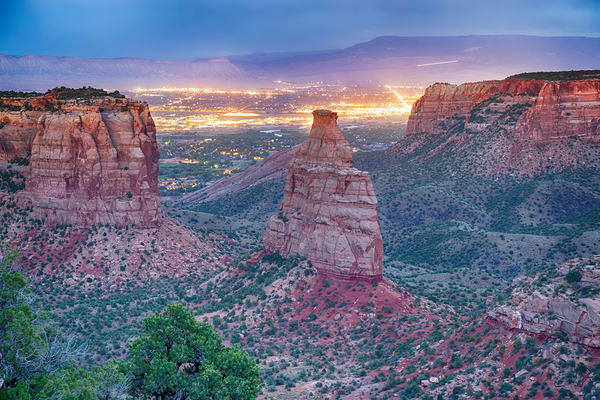 Colorado National  Monument City Lights Téléchargement Numérique