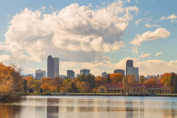 Denver Colorado Skyline Autumn View Téléchargement Numérique