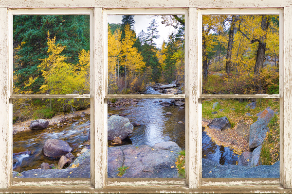Happy Place Picture Window Frame Fine Art  Digital Download