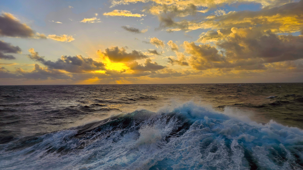 Ocean Sunset  Golden Skies and Turquoise Waves in Perfect Harmony Téléchargement Numérique