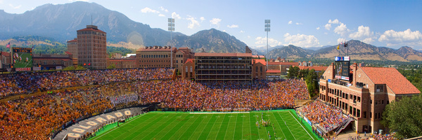 University of Colorado Boulder Folsom Field Game Panorama Téléchargement Numérique