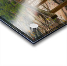 Rustic Wood Hiking Bridge Crossing Impression Acrylique