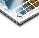 Boulder Flatirons Autumn White Open Window View Acrylic print