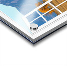 Boulder Flatirons Autumn Trees  Open Window View Impression Acrylique