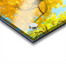 Golden Autumn Tree - Majestic Trunk and Leaves in Fall Splendor Impression Acrylique