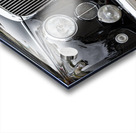 Front End of a Classic Old Black Jaguar Acrylic print