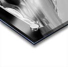 Jaguar Car Hood Ornament Reflection BW Impression Acrylique