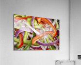 Colorful Peppers and Onions Acrylic Print