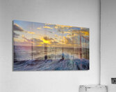 Ocean Sunset  Golden Skies and Turquoise Waves in Perfect Harmony Impression acrylique