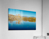 Autumn Colorado Twin Peaks Golden Ponds Reflections Acrylic Print