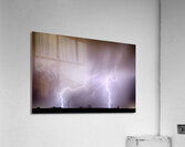 Lightning Strikes The Dacona Oil Fields Acrylic Print