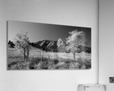 Boulder Colorado in Black and White Acrylic Print