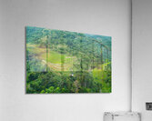 Mountain Rice Fields of Negros Island Emerald Tranquility Acrylic Print