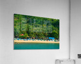 Blue Whispers of the Tropic Shore Impression acrylique