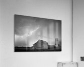 Watching The Storm From The Farm BW Acrylic Print