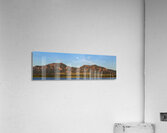 Full Moon Boulder Colorado Front Range Panorama Impression acrylique