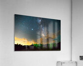 Milky Way Rising Out Of the Clouds Acrylic Print
