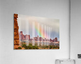 A Poetic Journey   Rainbow Over Arches National Park Acrylic Print
