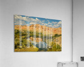 Red Rock Majesty Wind River Reflection Acrylic Print