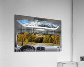 Colorado Road Trip View Snowy Peaks Golden Aspen Acrylic Print