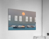 Full Moon Over the Port of Los Angeles Harbor Acrylic Print