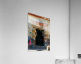 Rustic Mexican Shop Entrance With Traditional Hats Impression acrylique