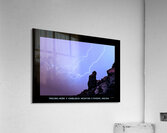 Praying Monk Camelback Mountain Lightning Monsoon Storm Limited  Impression acrylique
