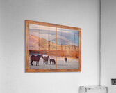 Wild Horses Mountain Window View Fine Art Landscape Acrylic Print