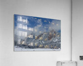 Flatiron Snow Dusting Boulder Colorado Acrylic Print