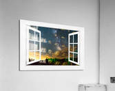 Milky Way Rising Out Of Clouds Open Window View Impression acrylique